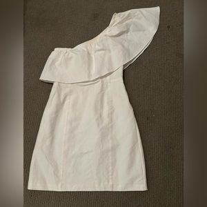 ALC white one shoulder dress